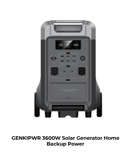 GENKIPWR 3600W Solar Generator Home Backup Power