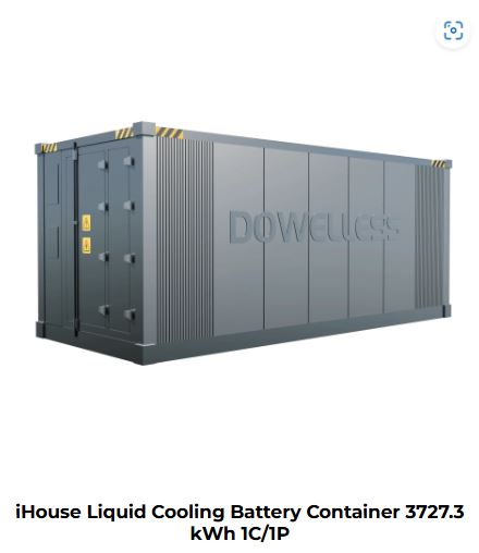 iHouse Liquid Cooling Battery Container 3727.3 kWh 1C-1P