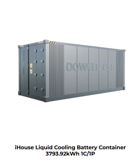 iHouse Liquid Cooling Battery Container 3793.92kWh 1C-1P